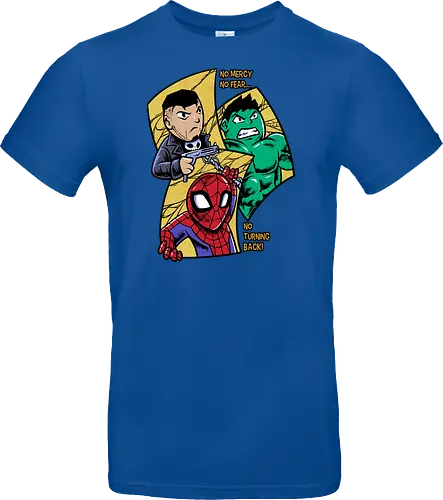 no turning back - Superhero, Superhero, Superhero, superhero, antihero, cool, chibi, cartoon - Standard T-Shirt