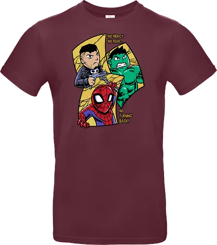no turning back - Superhero, Superhero, Superhero, superhero, antihero, cool, chibi, cartoon - Standard T-Shirt
