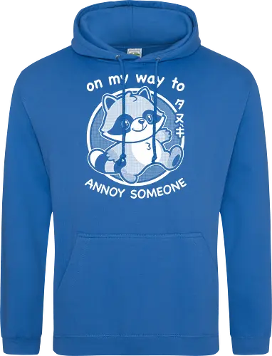 Cute Annoying Raccoon - Cute, Cute Animals, Raccoon, Funny Raccoon, Annoy, Annoyed, Annoying, Tanuki, Fun, Funny, Animal, Pet, Funny Animals, Cute Animals, Pets, Sarcasm, Irony, Joke, Jokes, Adorable, Mascot, Japan, Japanese - Standard Hoodie