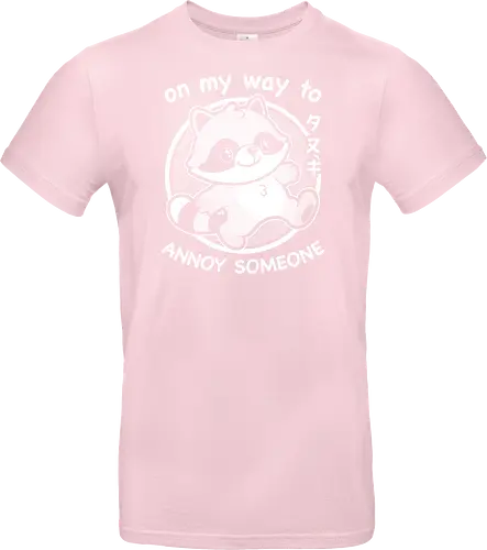 Cute Annoying Raccoon - Cute, Cute Animals, Raccoon, Funny Raccoon, Annoy, Annoyed, Annoying, Tanuki, Fun, Funny, Animal, Pet, Funny Animals, Cute Animals, Pets, Sarcasm, Irony, Joke, Jokes, Adorable, Mascot, Japan, Japanese - Standard T-Shirt