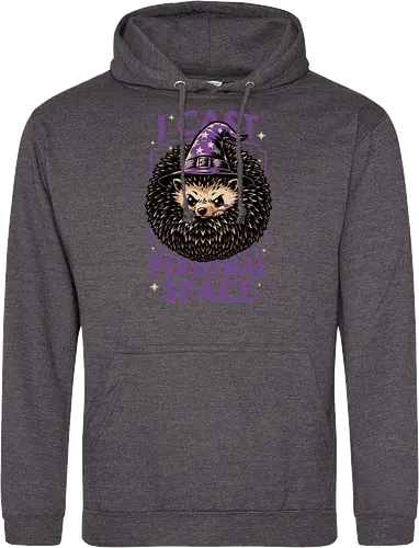 Hedgehog Wizard Magic - Rpg, Hedgehog, Personal Space, Dungeons, Pet, Animal, Fantasy, Adventure, Cool, Funny, Fun, Awesome, Nerd, Geek, Tabletop Game, Tabletop, Tabletop Rpg, Tabletop Gaming, Role-playing Game, Roleplay, Dungeon, Dungeon Master, Sorcery, Sorcerer, Wizard, Ritual, Magic, Magical, Magical Creatures, Magic, Magician, Black Magic - Standard Hoodie