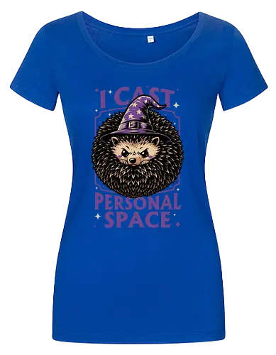 Hedgehog Wizard Magic - Rpg, Hedgehog, Personal Space, Dungeons, Pet, Animal, Fantasy, Adventure, Cool, Funny, Fun, Awesome, Nerd, Geek, Tabletop Game, Tabletop, Tabletop Rpg, Tabletop Gaming, Role-playing Game, Roleplay, Dungeon, Dungeon Master, Sorcery, Sorcerer, Wizard, Ritual, Magic, Magical, Magical Creatures, Magic, Magician, Black Magic - Women T-Shirt