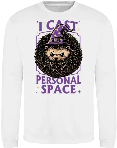 Hedgehog Wizard Magic - Rpg, Hedgehog, Personal Space, Dungeons, Pet, Animal, Fantasy, Adventure, Cool, Funny, Fun, Awesome, Nerd, Geek, Tabletop Game, Tabletop, Tabletop Rpg, Tabletop Gaming, Role-playing Game, Roleplay, Dungeon, Dungeon Master, Sorcery, Sorcerer, Wizard, Ritual, Magic, Magical, Magical Creatures, Magic, Magician, Black Magic - Sweatshirt