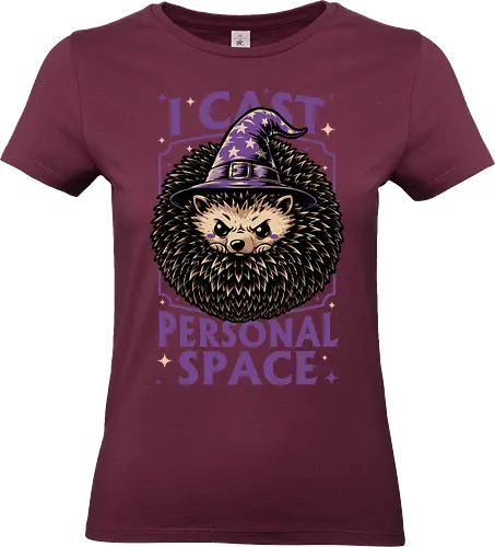 Hedgehog Wizard Magic - Rpg, Hedgehog, Personal Space, Dungeons, Pet, Animal, Fantasy, Adventure, Cool, Funny, Fun, Awesome, Nerd, Geek, Tabletop Game, Tabletop, Tabletop Rpg, Tabletop Gaming, Role-playing Game, Roleplay, Dungeon, Dungeon Master, Sorcery, Sorcerer, Wizard, Ritual, Magic, Magical, Magical Creatures, Magic, Magician, Black Magic - Standard T-Shirt (Women)