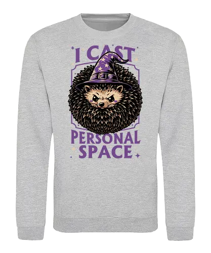 Hedgehog Wizard Magic - Rpg, Hedgehog, Personal Space, Dungeons, Pet, Animal, Fantasy, Adventure, Cool, Funny, Fun, Awesome, Nerd, Geek, Tabletop Game, Tabletop, Tabletop Rpg, Tabletop Gaming, Role-playing Game, Roleplay, Dungeon, Dungeon Master, Sorcery, Sorcerer, Wizard, Ritual, Magic, Magical, Magical Creatures, Magic, Magician, Black Magic - Sweatshirt