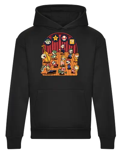 Plumber Game Dance - Mushroom, Turtle, Kingdom, Music, Dance, Dinosaur, Plumber, Video Games, Video Game, Classic Video Game, Tv Show, Mashup, Adventure, Fantasy, Meme, Memes, Internet, Ghost, Magic, Magical - Heavyweight Hoodie