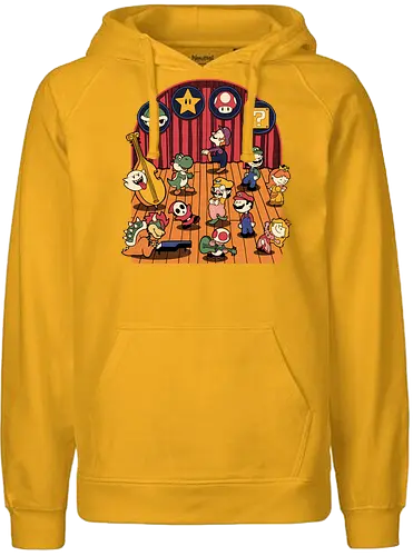 Plumber Game Dance - Mushroom, Turtle, Kingdom, Music, Dance, Dinosaur, Plumber, Video Games, Video Game, Classic Video Game, Tv Show, Mashup, Adventure, Fantasy, Meme, Memes, Internet, Ghost, Magic, Magical - Fairtrade Hoodie