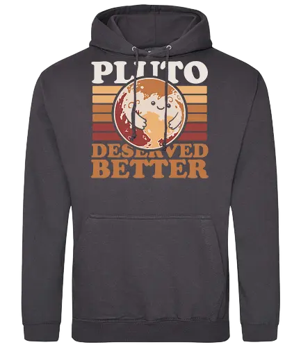 Pluto Vintage Planet - Astronaut, Astronomer, Astrophysicist, Astronomy, Planet, Space, Pluto, Pluto Is A Planet, Science, Science Fiction, Cute, Fun, Funny, Adorable, Joke, Vintage, Retro, Retro Vintage, Asteroids, Asteroid - Standard Hoodie