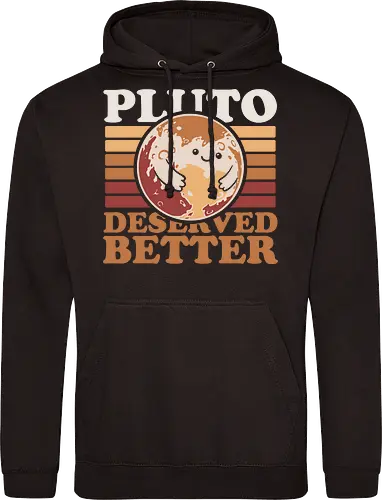 Pluto Vintage Planet - Astronaut, Astronomer, Astrophysicist, Astronomy, Planet, Space, Pluto, Pluto Is A Planet, Science, Science Fiction, Cute, Fun, Funny, Adorable, Joke, Vintage, Retro, Retro Vintage, Asteroids, Asteroid - Standard Hoodie