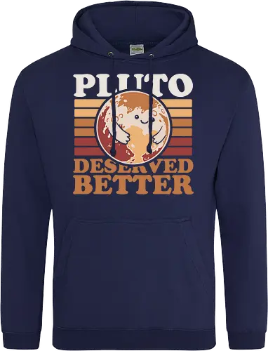 Pluto Vintage Planet - Astronaut, Astronomer, Astrophysicist, Astronomy, Planet, Space, Pluto, Pluto Is A Planet, Science, Science Fiction, Cute, Fun, Funny, Adorable, Joke, Vintage, Retro, Retro Vintage, Asteroids, Asteroid - Standard Hoodie