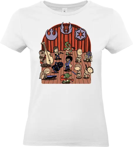 Star Movie Dance - Dance, Meme, nerd, geek, trooper, science fantasy, fantasy, science fiction, scifi, movie, movie, movies, space opera, Tv Show, Mashup, Adventure, Fantasy, adventure, Memes, Internet, Magical - Standard T-Shirt (Women)