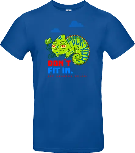 DON`T FIT IN - CHAMELEON, JOKE, FUNNY, ANARCHY, NATURE - Standard T-Shirt