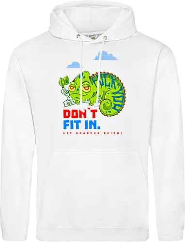 DON`T FIT IN - CHAMELEON, JOKE, FUNNY, ANARCHY, NATURE - Standard Hoodie