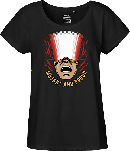 overpower mutant - Superhero, cyclops, superhero, mutant, cool, parody, pantone, colour, antihero, simple - Fairtrade Girl Shirt
