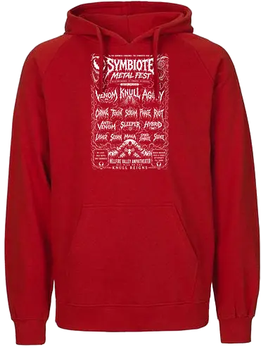 symbiote death fest - Symbiote, symbiote, Superhero, antivenom, agony, carnage, knull, superhero, antihero, cool, metalfest, metalhead, hardcore, deathcore, music, poster - Fairtrade Hoodie
