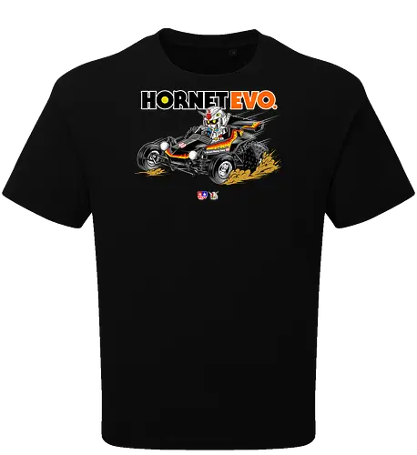 chibi gundam driving car - gundam, car, hornet, tamiya, carshow, robot, mecha, japanese, hobby, race, speed - Oversize T-Shirt