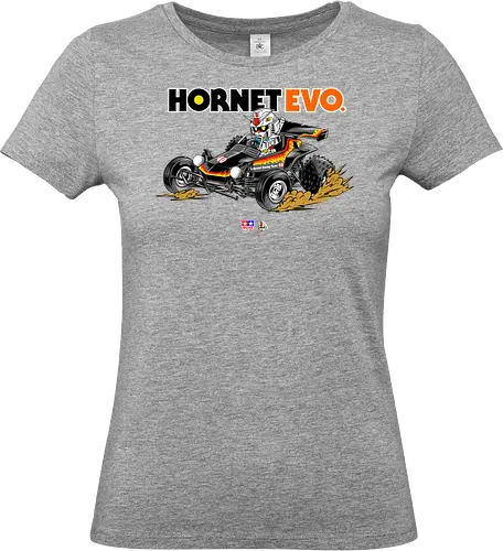 chibi gundam driving car - gundam, car, hornet, tamiya, carshow, robot, mecha, japanese, hobby, race, speed - Standard T-Shirt (Women)