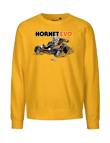 chibi gundam driving car - gundam, car, hornet, tamiya, carshow, robot, mecha, japanese, hobby, race, speed - Fairtrade Sweatshirt