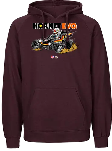 chibi gundam driving car - gundam, car, hornet, tamiya, carshow, robot, mecha, japanese, hobby, race, speed - Fairtrade Hoodie