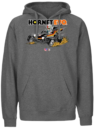 chibi gundam driving car - gundam, car, hornet, tamiya, carshow, robot, mecha, japanese, hobby, race, speed - Fairtrade Hoodie