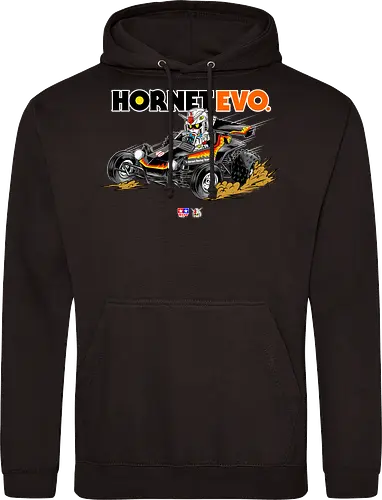 chibi gundam driving car - gundam, car, hornet, tamiya, carshow, robot, mecha, japanese, hobby, race, speed - Standard Hoodie