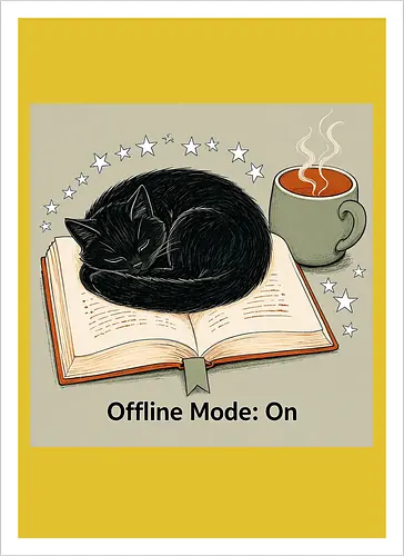 sleeping cat - Artprint