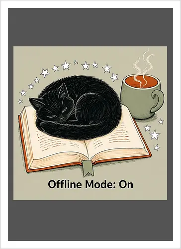 sleeping cat - Artprint