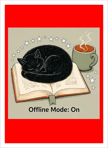 sleeping cat - Artprint