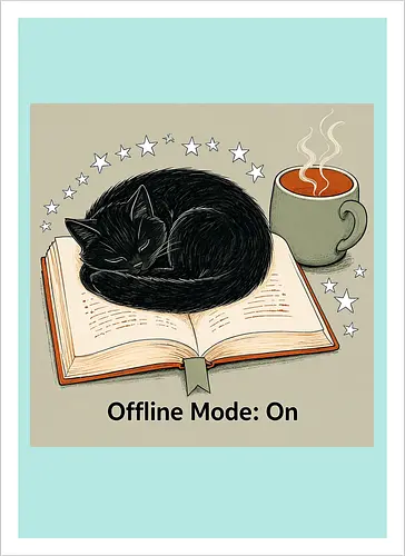 sleeping cat - Artprint