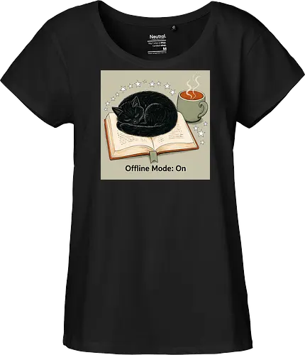 sleeping cat - Fairtrade Girl Shirt