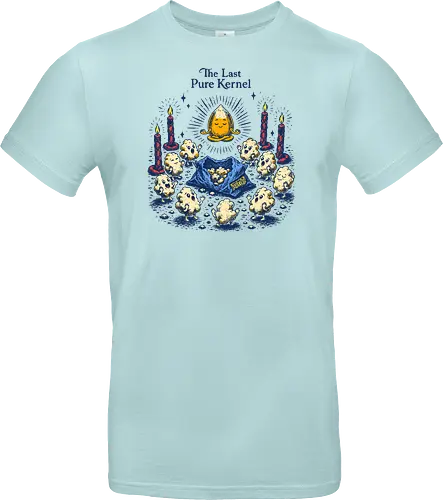 The Last Pure Kernel - corn kernel, cors, snacks, popcorn, food humor, absurd, funny food, cult, surreal, retro - Standard T-Shirt