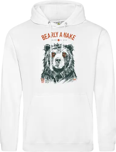 Bearly Awake - bear, funny, tired, sleep, vintage, retro, japanese, pun, morning, coffee, quote, humor, mood, exhausted, sleepy - Standard Hoodie