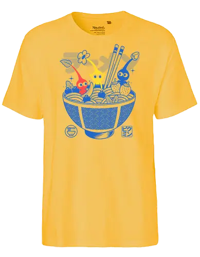 Fruit Ramen - ramen, fruit, noodles, gaming, gamer, videogame, cute, kawaii, japanese, japan, food, funny, retro, nostalgia, geek, popculture, cartoon, creatures, botanical, anime - Fairtrade T-Shirt