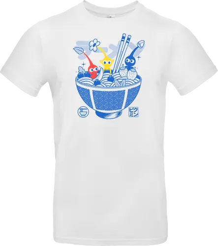 Fruit Ramen - ramen, fruit, noodles, gaming, gamer, videogame, cute, kawaii, japanese, japan, food, funny, retro, nostalgia, geek, popculture, cartoon, creatures, botanical, anime - Standard T-Shirt