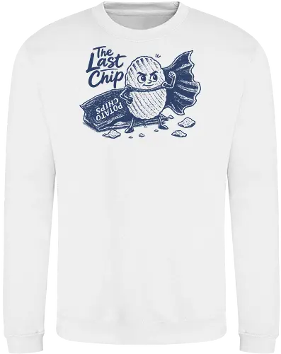 The Last Chip - chip, chips, potato, the last chip, potato chip, crunchy, snacks, funny food - Sweatshirt