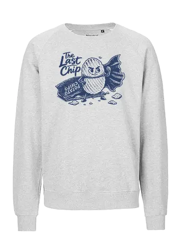 The Last Chip - chip, chips, potato, the last chip, potato chip, crunchy, snacks, funny food - Fairtrade Sweatshirt