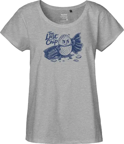 The Last Chip - chip, chips, potato, the last chip, potato chip, crunchy, snacks, funny food - Fairtrade Girl Shirt