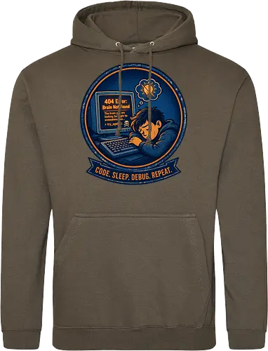 Code Sleep Debug Repeat Programmierer Entwickler - Programmierer, Entwickler, Code, Coding, Nerd, Geek, Computer, IT, Debugging - Standard Hoodie