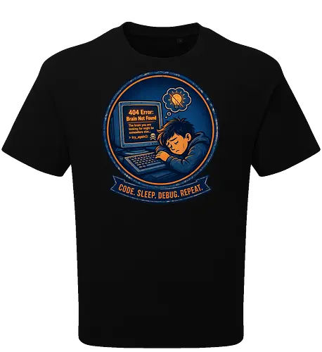 Code Sleep Debug Repeat Programmierer Entwickler - Programmierer, Entwickler, Code, Coding, Nerd, Geek, Computer, IT, Debugging - Oversize T-Shirt