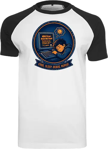 Code Sleep Debug Repeat Programmierer Entwickler - Programmierer, Entwickler, Code, Coding, Nerd, Geek, Computer, IT, Debugging - Raglan T-Shirt