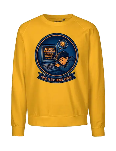 Code Sleep Debug Repeat Programmierer Entwickler - Programmierer, Entwickler, Code, Coding, Nerd, Geek, Computer, IT, Debugging - Fairtrade Sweatshirt