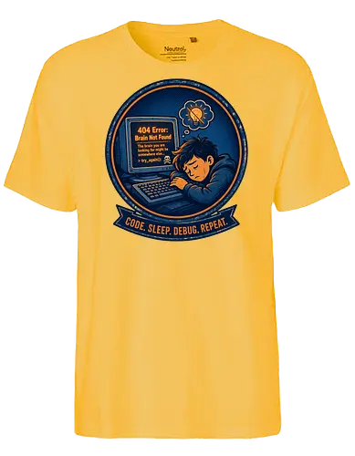 Code Sleep Debug Repeat Programmierer Entwickler - Programmierer, Entwickler, Code, Coding, Nerd, Geek, Computer, IT, Debugging - Fairtrade T-Shirt