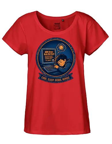 Code Sleep Debug Repeat Programmierer Entwickler - Programmierer, Entwickler, Code, Coding, Nerd, Geek, Computer, IT, Debugging - Fairtrade Girl Shirt