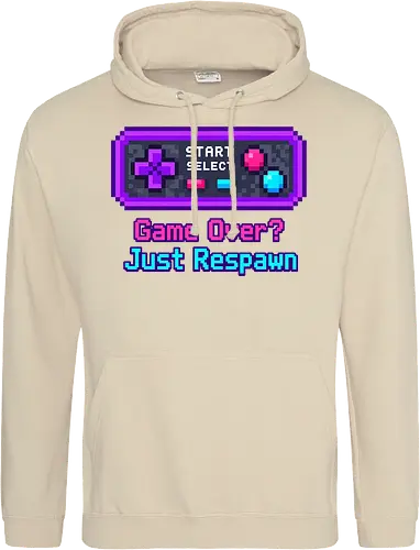 Game Over Just Respawn Gamer Controller Retro Gaming - Gaming, Retro, Videospiele, Controller, Zocker, Nerd, Geek, Respawn, Gamer - Standard Hoodie