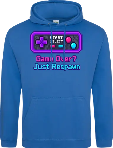 Game Over Just Respawn Gamer Controller Retro Gaming - Gaming, Retro, Videospiele, Controller, Zocker, Nerd, Geek, Respawn, Gamer - Standard Hoodie