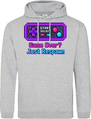 Game Over Just Respawn Gamer Controller Retro Gaming - Gaming, Retro, Videospiele, Controller, Zocker, Nerd, Geek, Respawn, Gamer - Standard Hoodie