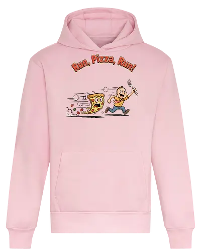 Run Pizza Run Lustiges Fast Food Pizza Design - Pizza, Fast Food, Lustig, Spruch, Foodie, Pizzeria, Humor, Essen, Fun - Heavyweight Hoodie