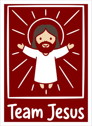 Minimalist Savior: Chibi Jesus - Jesus shirt, Christian graphic tee, chibi Jesus design, minimalist faith apparel, cute religious clothing, kawaii Christian merch, modern church streetwear, subtle faith fashion, inspirational graphic tee, simple Jesus illustration - Artprint