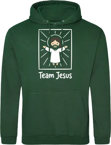 Minimalist Savior: Chibi Jesus - Jesus shirt, Christian graphic tee, chibi Jesus design, minimalist faith apparel, cute religious clothing, kawaii Christian merch, modern church streetwear, subtle faith fashion, inspirational graphic tee, simple Jesus illustration - Standard Hoodie