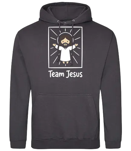 Minimalist Savior: Chibi Jesus - Jesus shirt, Christian graphic tee, chibi Jesus design, minimalist faith apparel, cute religious clothing, kawaii Christian merch, modern church streetwear, subtle faith fashion, inspirational graphic tee, simple Jesus illustration - Standard Hoodie